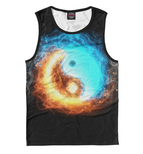 

Майки Print Bar, Белый, Инь Янь