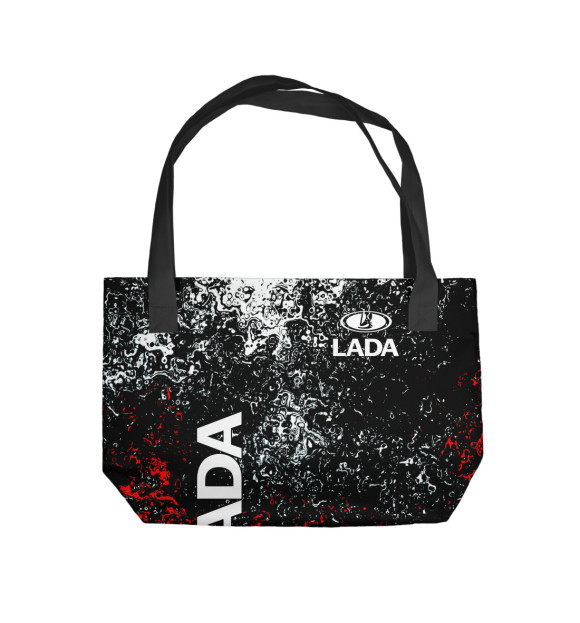 Пляжная сумка с изображением LADA цвета 