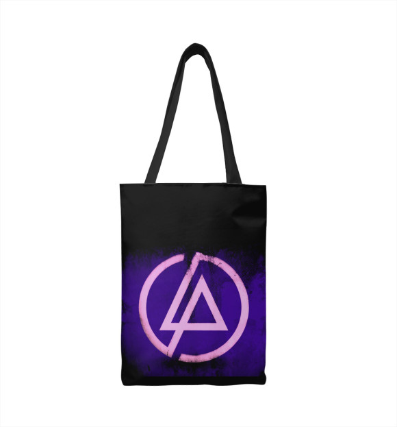 Сумка-шоппер с изображением Linkin Park цвета 