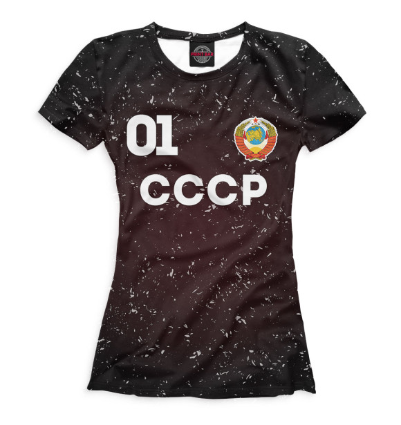 Женская футболка с изображением Сборная СССР цвета Белый