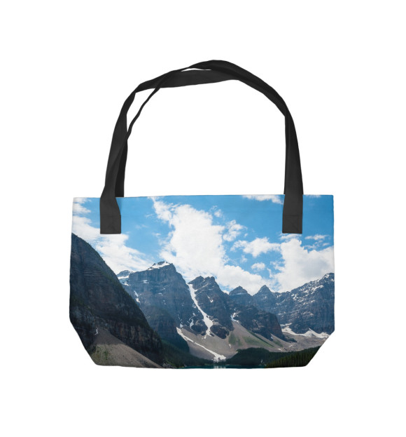 Пляжная сумка с изображением Озеро цвета 