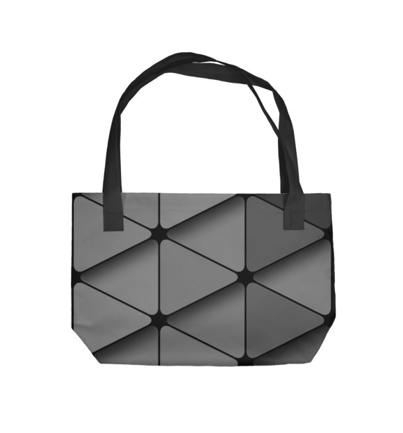 Пляжная сумка с изображением Грани цвета 