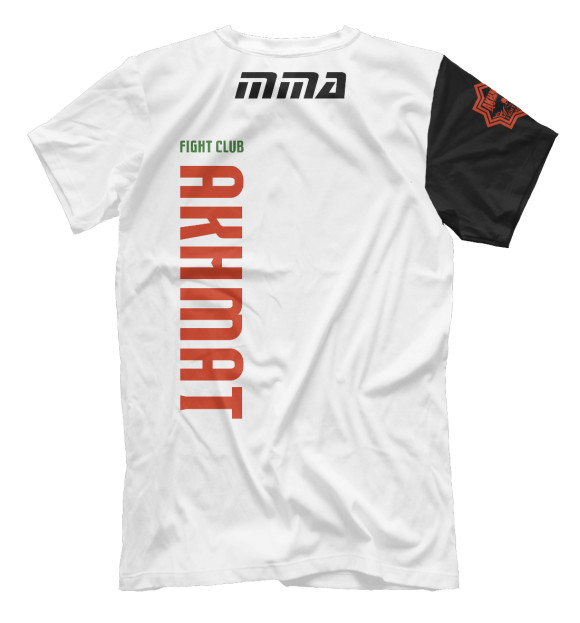 Мужская футболка с изображением Akhmat MMA цвета Белый
