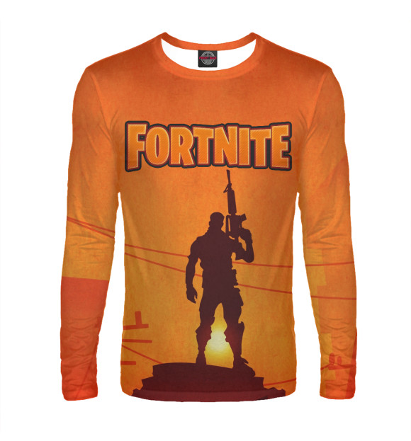 Мужской лонгслив с изображением Fortnite цвета Белый