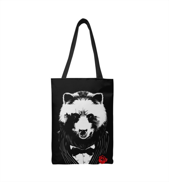 Сумка-шоппер с изображением Медведь авторитет цвета 