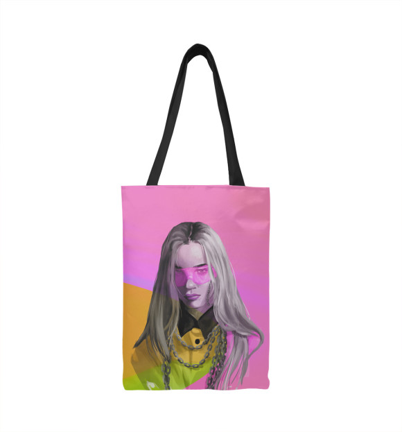 Сумка-шоппер с изображением Colors Billie Eilish цвета 
