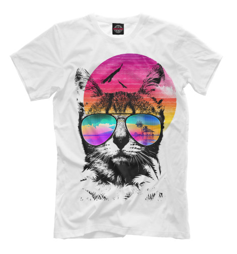 Футболки Print Bar Летний кот футболки print bar абстрактный кот