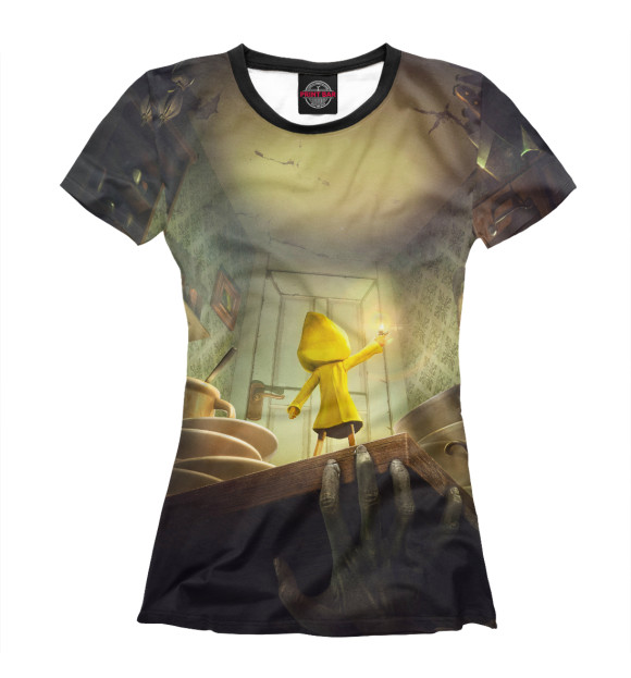 Женская футболка с изображением Little Nightmares цвета Белый