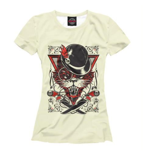 

Футболки Print Bar, Белый, Кот пират