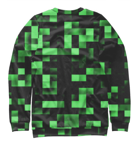 

Свитшоты Print Bar, Белый, Зеленые кубики