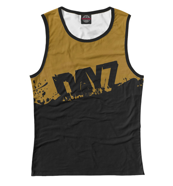 Женская майка с изображением DayZ цвета Белый