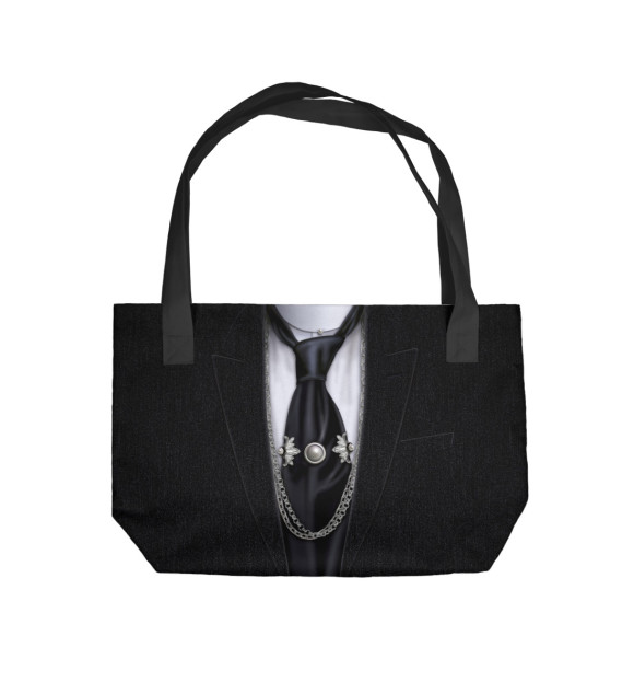 Пляжная сумка с изображением Костюм Lagerfeld цвета 