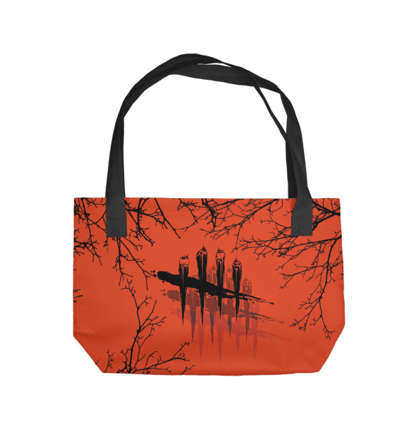 Пляжная сумка с притом Dead by Daylight цвета  Пляжная сумка с изображением Dead by Daylight цвета