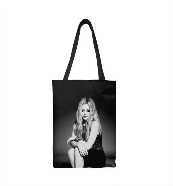 Сумка-шоппер с изображением Avril Lavigne цвета 