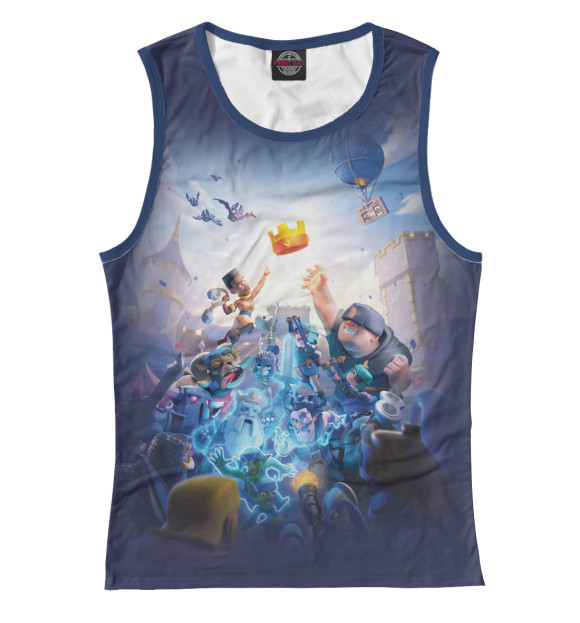 Майка для девочки с изображением Clash Royale цвета Белый