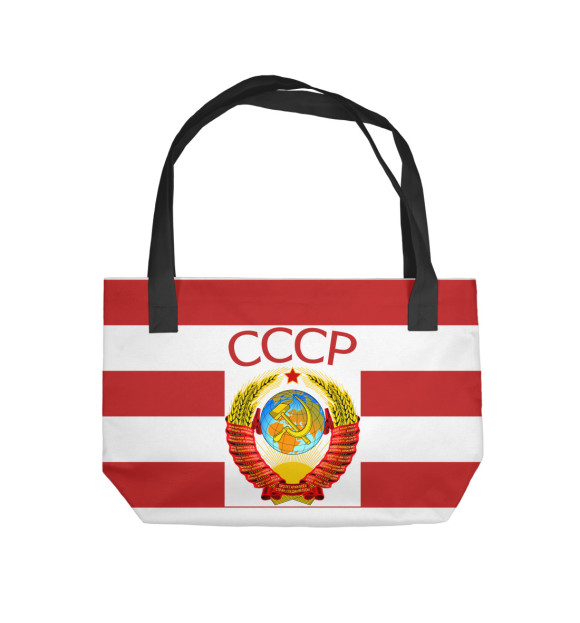 Пляжная сумка с изображением СССР цвета 