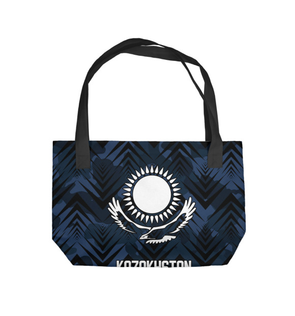 Пляжная сумка с изображением Kazakhstan цвета 
