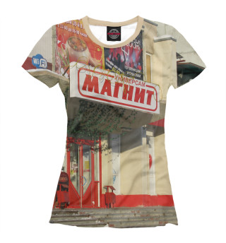 Женская футболка Магнит
