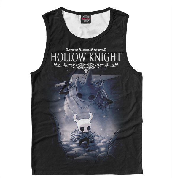 Майка для мальчика с притом Hollow Knight цвета Белый Майка для мальчика с изображением Hollow Knight цвета Белый