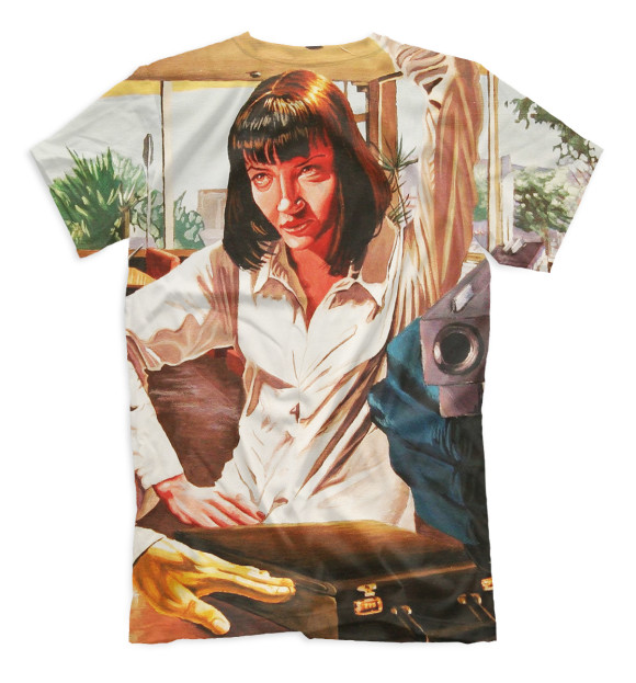 Футболка для мальчиков с изображением Винсент Вега цвета Белый