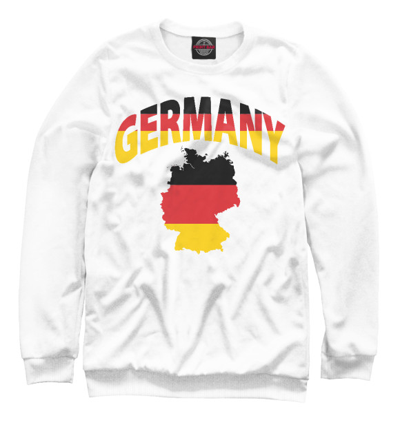 Свитшот для мальчиков с изображением Германия цвета Белый