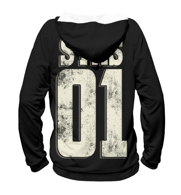 Женское худи с изображением Стас 01 цвета Белый