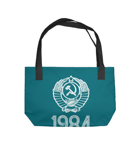 Пляжная сумка с изображением 1984 цвета 