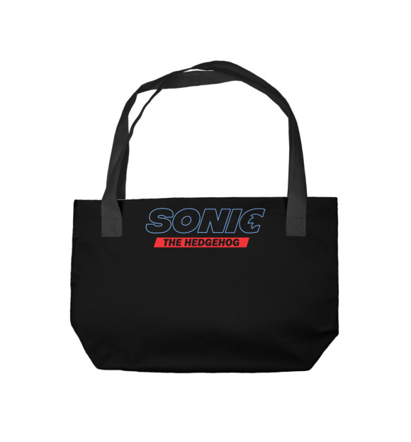 Пляжная сумка с изображением Sonic (Лого на спине) цвета 
