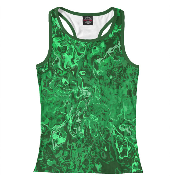 Женская майка-борцовка с изображением CAMOUFLAGE цвета Белый