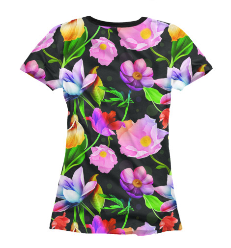 

Футболки Print Bar, Белый, Яркие Цветы