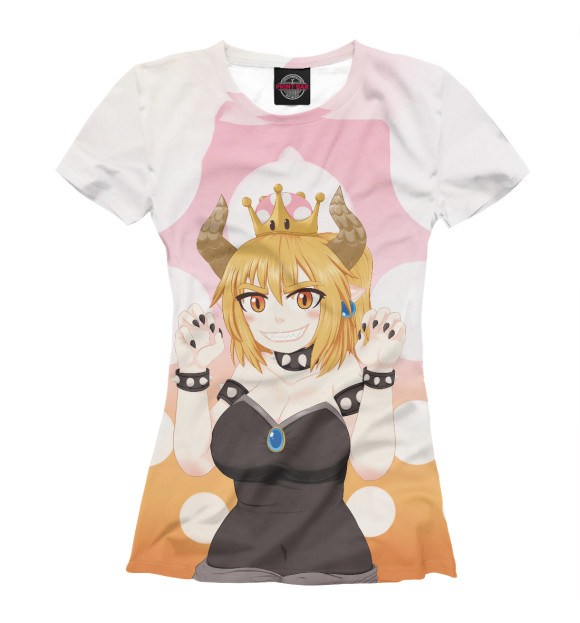 Женская футболка с изображением Хентай цвета Белый