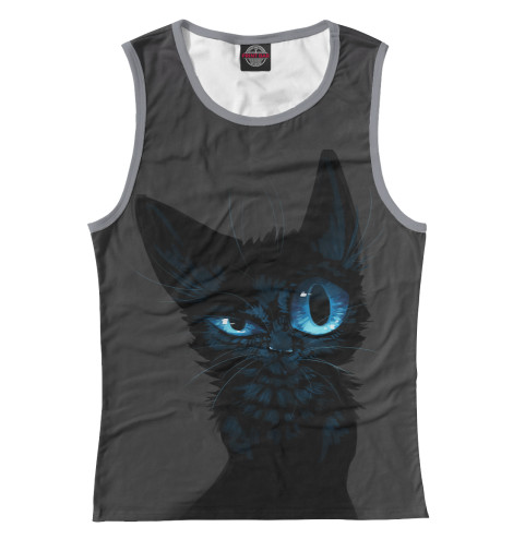 Майки Print Bar, Белый, Black kitten