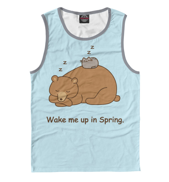 Майка для мальчика с изображением Spring цвета Белый