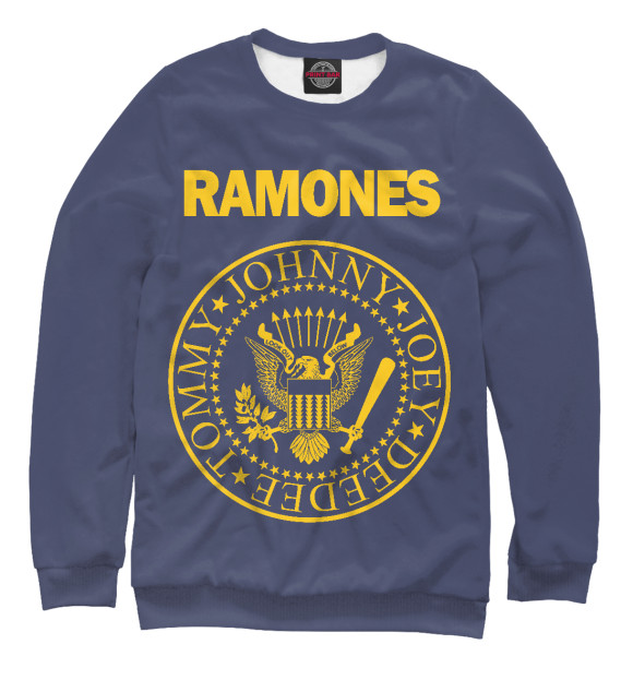 Свитшот для мальчиков с изображением Ramones цвета Белый