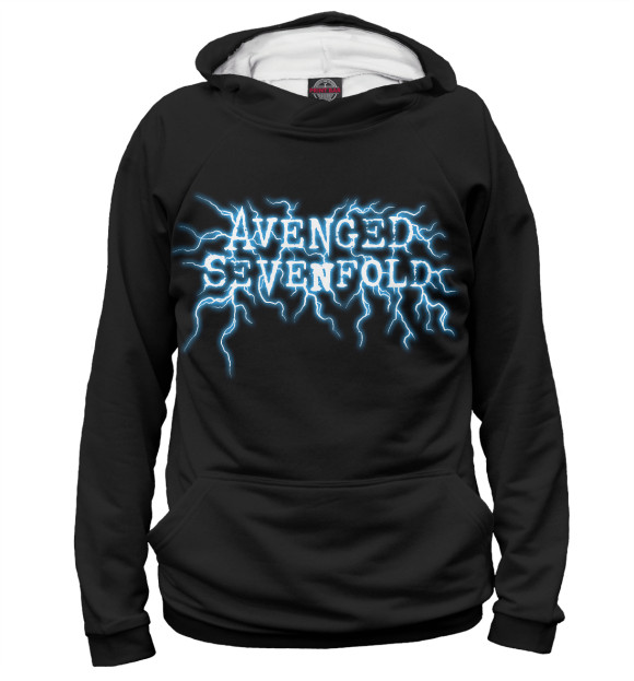 Женское худи с изображением Avenged sevenfold цвета Белый