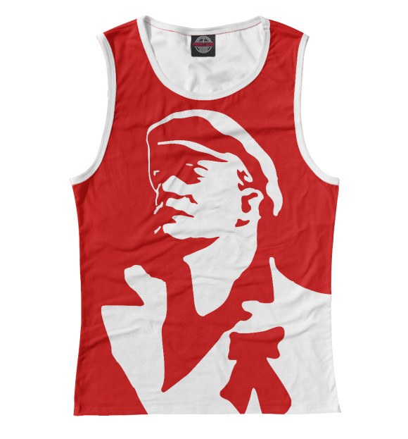 Майка для девочки с изображением Ильич цвета Белый