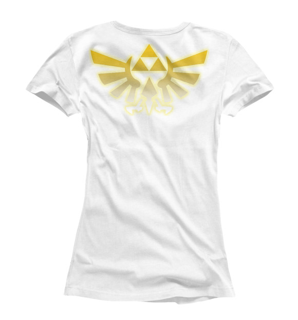 Женская футболка с изображением The Legend Of Zelda цвета Белый