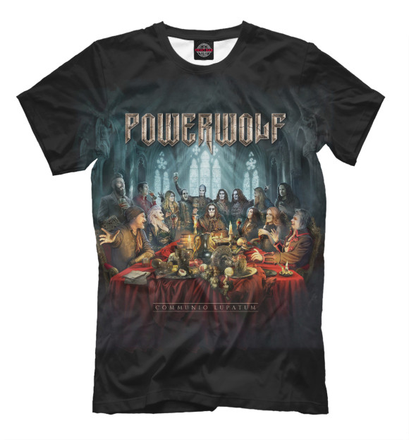Футболка для мальчиков с изображением Powerwolf - Communio Lupatum цвета Черный