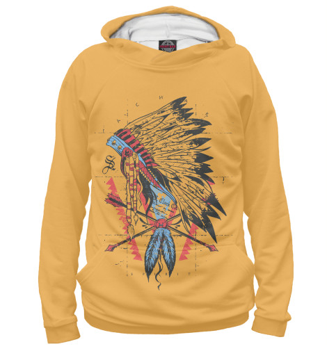 

Худи Print Bar, Белый, Индеец