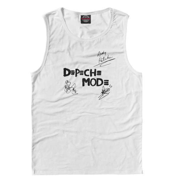 Майка для мальчика с изображением Depeche Mode цвета Белый