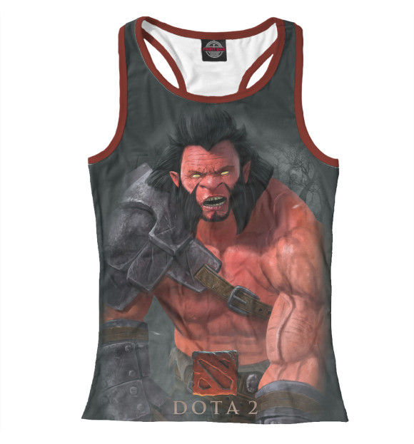 Женская майка-борцовка с изображением Axe цвета Белый