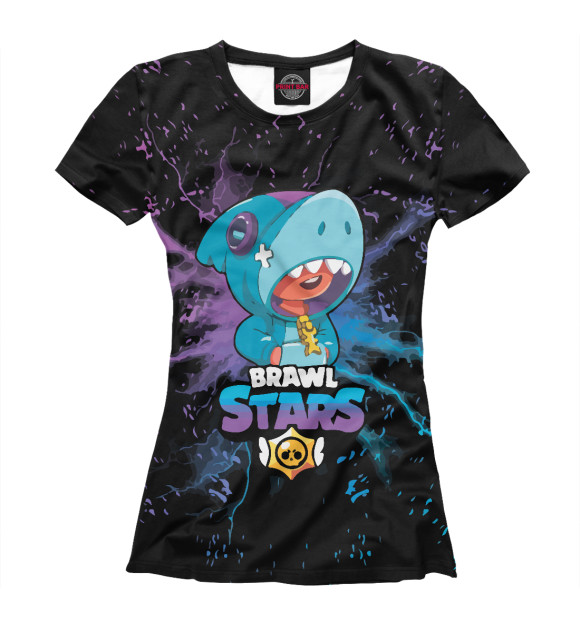 Женская футболка с изображением Brawl Stars цвета Белый