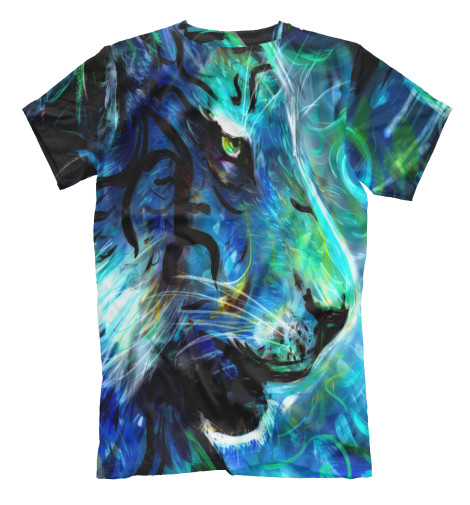 

Футболки Print Bar, Молочно-белый, Blue Tiger