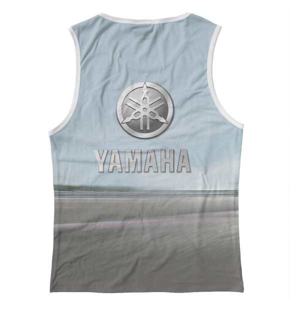 Женская майка с изображением Yamaha цвета Белый