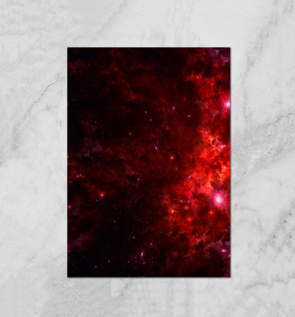 Плакат с изображением Space цвета Белый