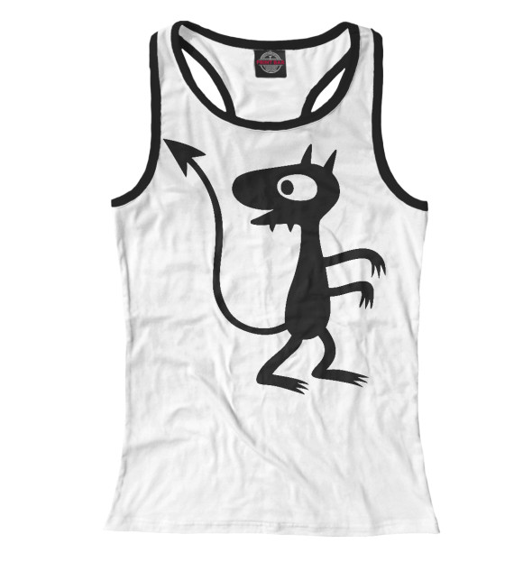 Женская майка-борцовка с изображением Люси цвета Белый