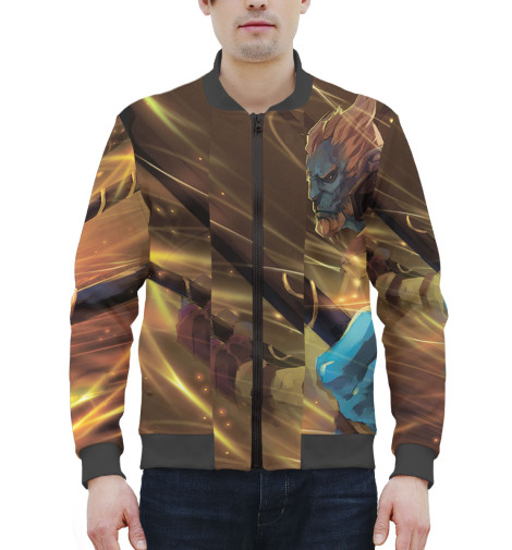 

Бомбер Print Bar, Белый, Phantom Lancer