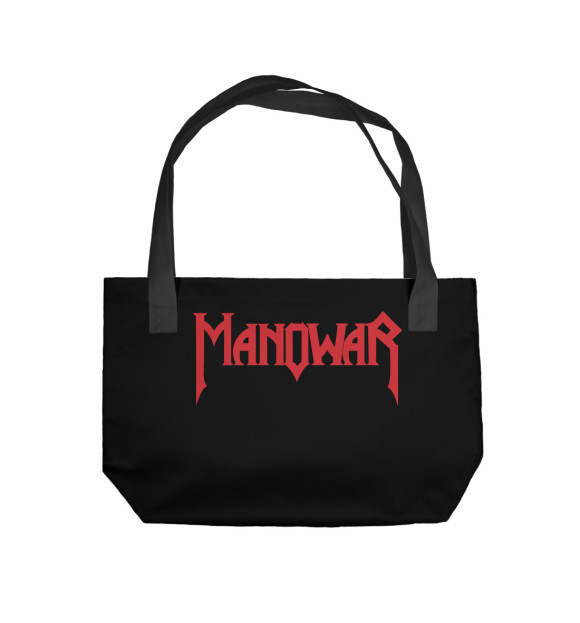 Пляжная сумка с изображением Manowar цвета 