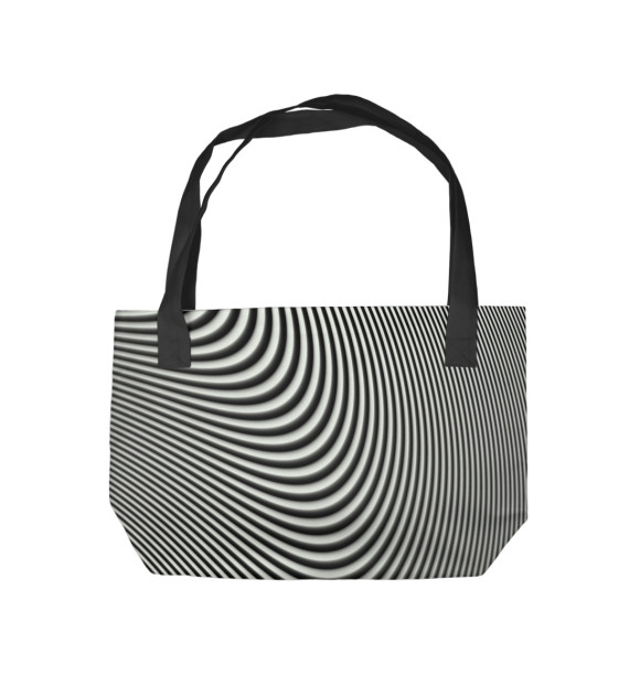 Пляжная сумка с изображением Зеброид цвета 