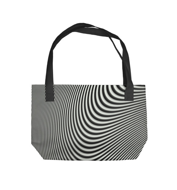 Пляжная сумка с изображением Зеброид цвета 